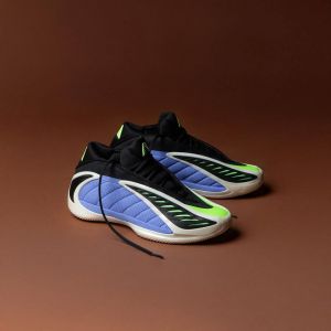 Adiddas Anthony Edwards 2 basketball Blue Fusion and Lime Burst 