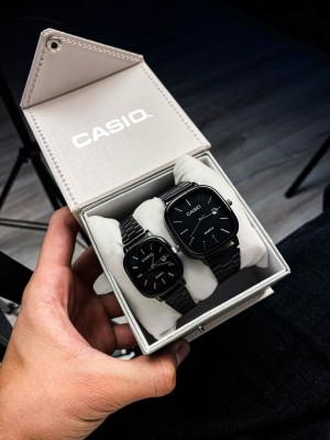 Casio couple watch full Balck