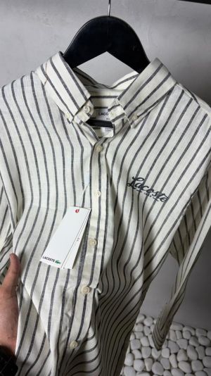 Lacost_e Premium Linen Striped Shirt1989 