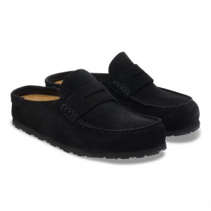 Birk enstock Naples Wrapped Suede Black