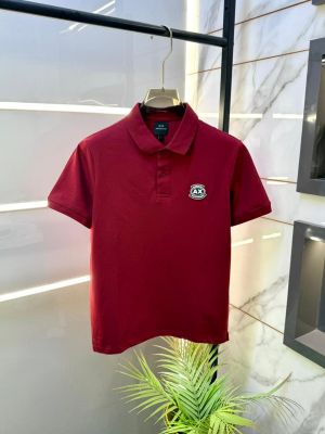 Arman_i Exchange Maroon Polo Premium Collar Neck T-shirt F3548-MA