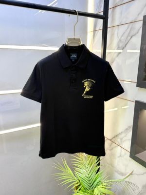 Arman_i Exchange Black Polo Premium Collar Neck T-shirt F3548-B2