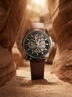Tommy_hilfiger Automatic Silicon Brown-Silver-Black