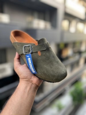 BIRK ENSTOCK BOSTON OLIVE GREEN