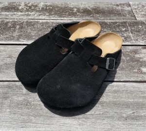 Birk enstock Boston Black suede