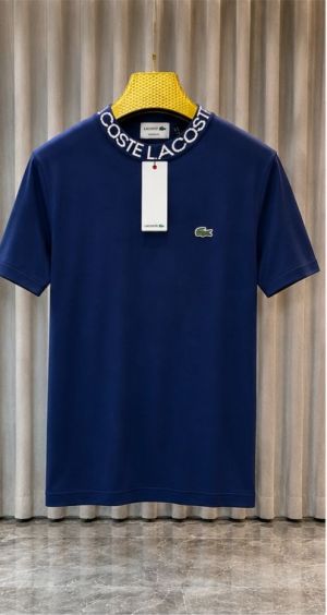 LACOST_E IMPORTED KNITTED PREMIUM NAVY BLUE TSHIRT