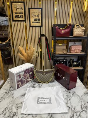 Gucc_i GG Ophidia Supreme Shoulder Bag With Cherry Charm Includes Box And Dust Bag (735132)