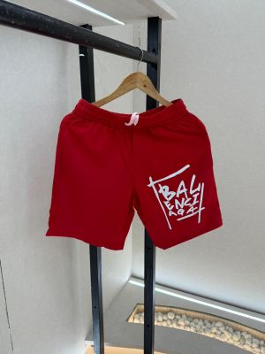 Balenciaga Red Premium Printed Shorts F3770-RE