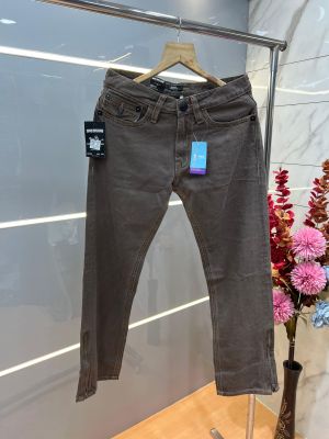 True Religion Brown Straight fit Premium Imported Stretchable Lycra Fabric Denim with Back Pocket Embroidered Design 4174