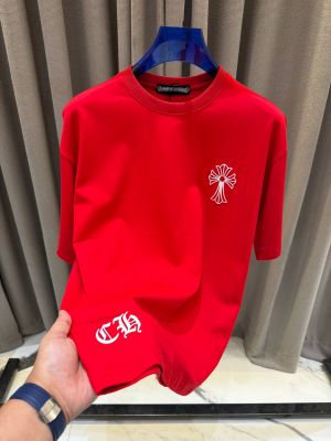 CHROME HEART ROUND NECK TSHIRT Red