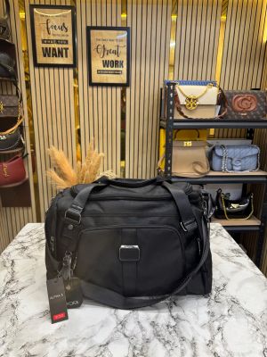 Tumi Alpha 3 Bravo Expedition Travel Duffle Bag (Black) (T95882)