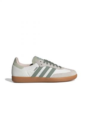 Adida.s Samba Silver Green Suede Fix