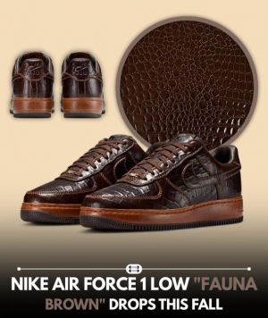 Airforce 1 Low fauna Brown Crocodile skin