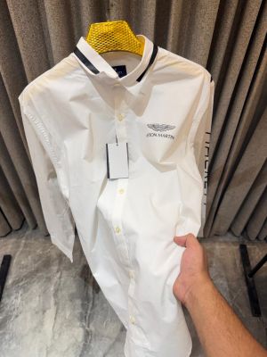 SALE HACKET_T ASTON MARTIN WHITE PREMIUM SHIRT
