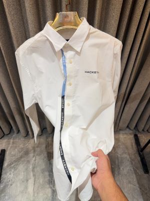 SALE HACKET_T ASTON MARTIN WHITE PREMIUM SHIRT