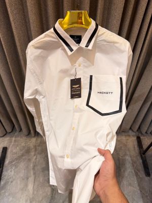SALE HACKET_T ASTON MARTIN WHITE PREMIUM SHIRT