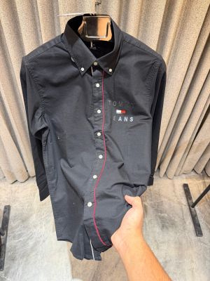 SALE TOMMY HILFIGE_R BLACK PREMIUM SHIRT
