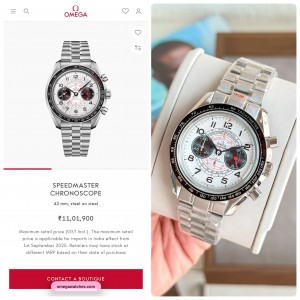 Omeg a Speedmaster Chronoscope Steel On Steel 43MM Quartz