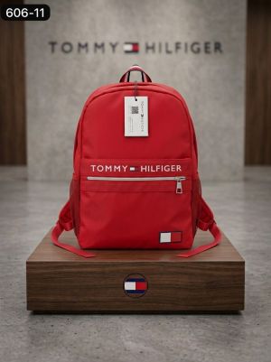 Tomm_y hilfiger red polyester laptop backpack 1002