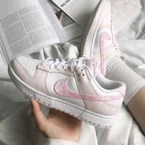 Nikee sb dunk pink pasleiy for womens