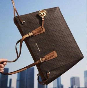 Michael_kors voyager tote bag with dust bag(2616-coffe-brown)