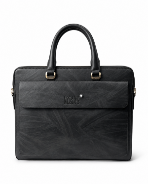 MONT BLANC BRANDED PREMIUIM LEATHER LAPTOP BAG - F-1977-5
