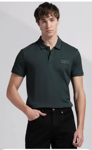 Calvin_Klein Green Collar Neck Premium Polo T-shirt F3577-GR
