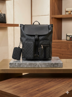    GUCC_I BAG PACK BLACK 1010