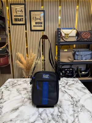 Emporio Arman_i VoltStripe Crossbody Side Bag (9533-Blue)