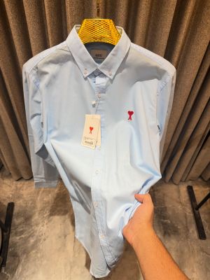 SALE AMI PARIS BLUE PREMIUM IMPORTED SHIRT