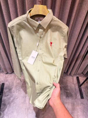 SALE AMI PARIS GREEN PREMIUM IMPORTED SHIRT