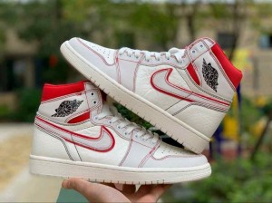 NIKEE AIR JORDAN 1 RETRO HIGH PHANTOM GYM RED