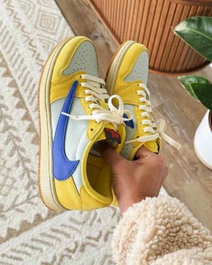 Nikee Air jordan retro low x travis scott canary 1954