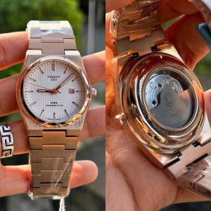 Tissot_PRX Powermatic Rose Gold