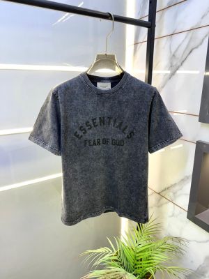 Essential Black Acid Wash Oversized Premium Round Neck T-shirt F3698-BL