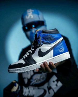 Fragment X Union LA X Nikee Air Jordan 1 High OG White Blue