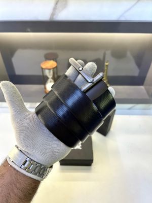 Mont_Blanc Black Grey Belt Fa 662