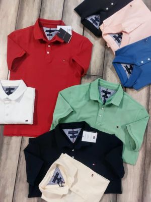 Tommy_Hilfiger Yellow Polo Premium Collar Neck T-shirt F3637-YE