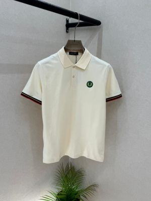 Fred Perry Cream Polo Premium Collar Neck T-shirt F3638-C1
