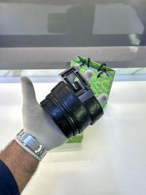 Gucc_i Black Grey Belt Fa 318