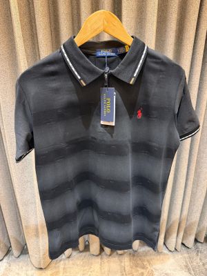 RALP_H LAUREN BLACK SHADED PREMIUM IMPORTED POLO