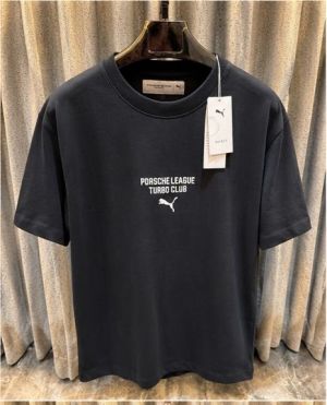 PUM_A PORSCHE LEAGUE PREMIUM IMPORTED BLACK TSHIRT