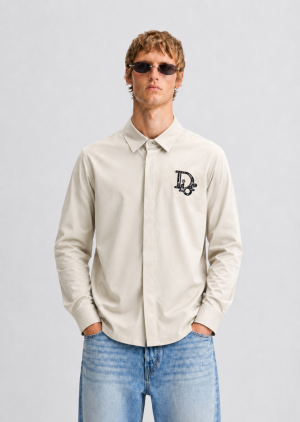 DIO-R IMPORTED STORE ARTICLE DIAMOND CHINA SHIRT
