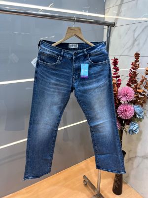 Loewe Premium Blue shade Bootcut jeans With Back Pocket Embroidery Design Logo 4178