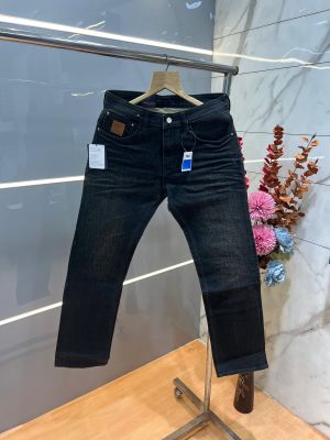 Loui s Vuitton Premium Green shade Straight fit jeans With Back Pocket Embroidery Design Logo 4180