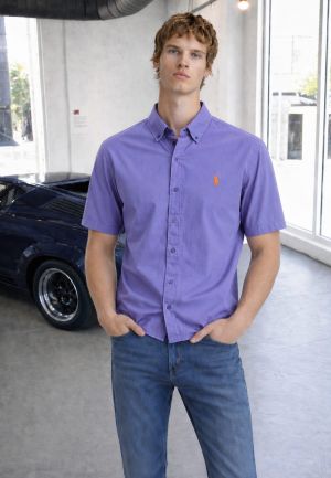 RALP-H L-AUREN P-OLO IMPORTED STORE ARTICLE SHIRT  leelan fabric