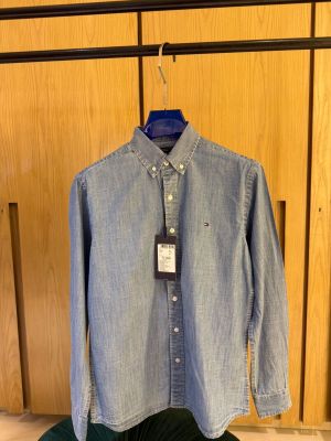 Tomm-y Hilfiger IMPORTED STORE ARTICLE DENIM SHIRT DENIM BLUE