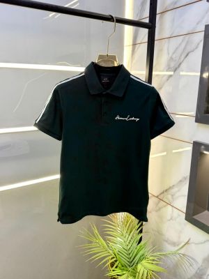 Arman_i Exchange Green Polo Premium Collar Neck T-shirt F3548-GR