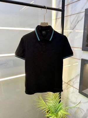 Arman_i Exchange Black Polo Premium Collar Neck T-shirt F3548-B1