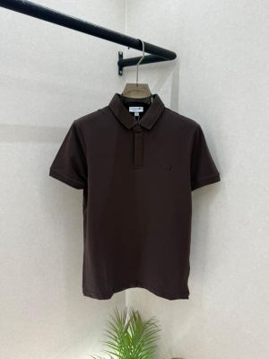 Lacost e Brown Polo Premium Collar Neck T-shirt F3636-BR